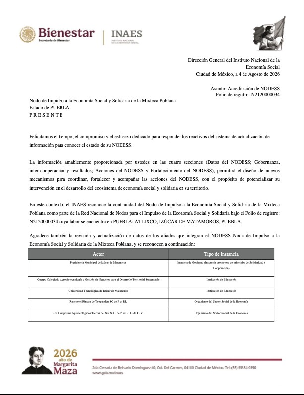 Reconocimiemto Cuerpo Colegiado